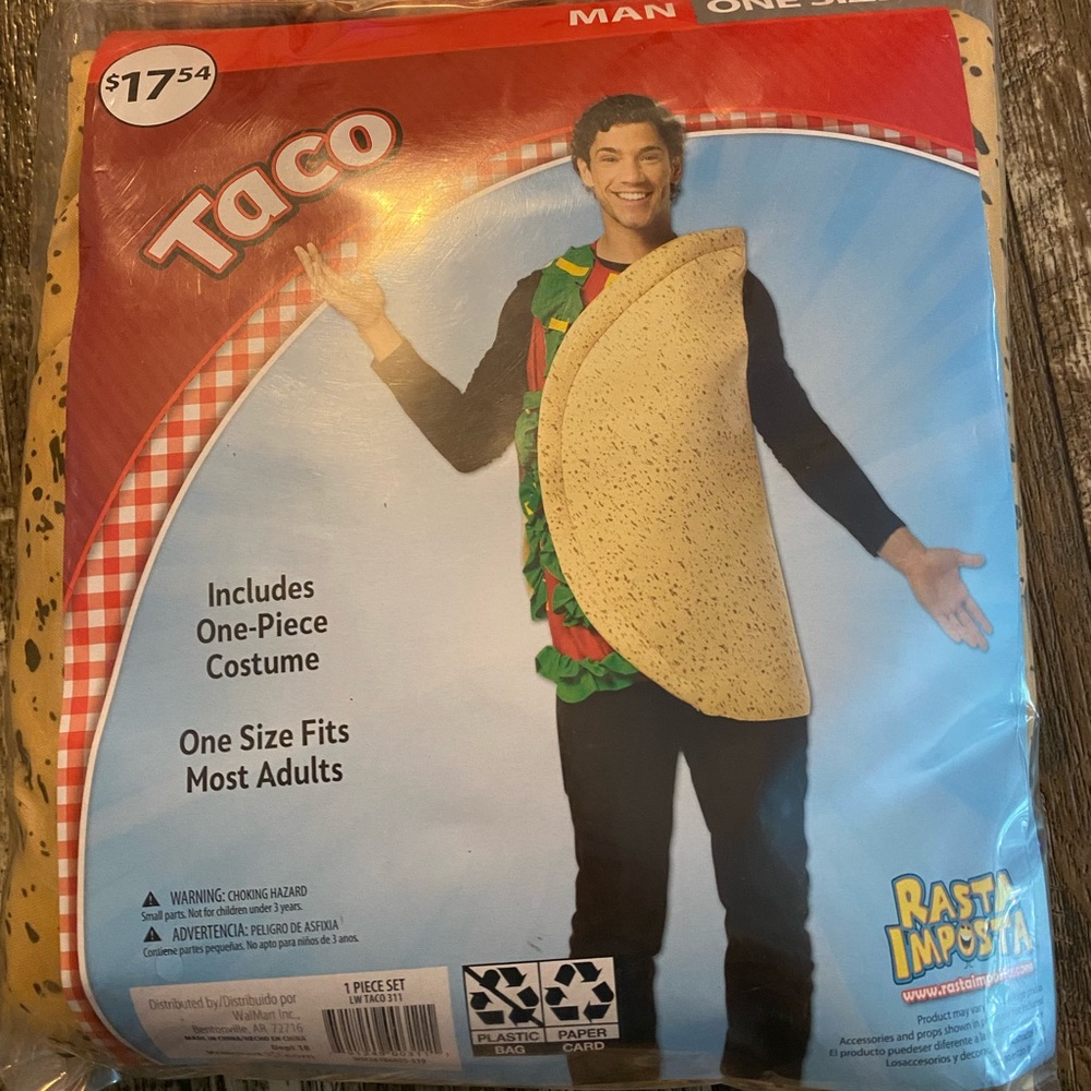 Taco One Size Fits Most - Halloween Costume.  New in Package. 🌮